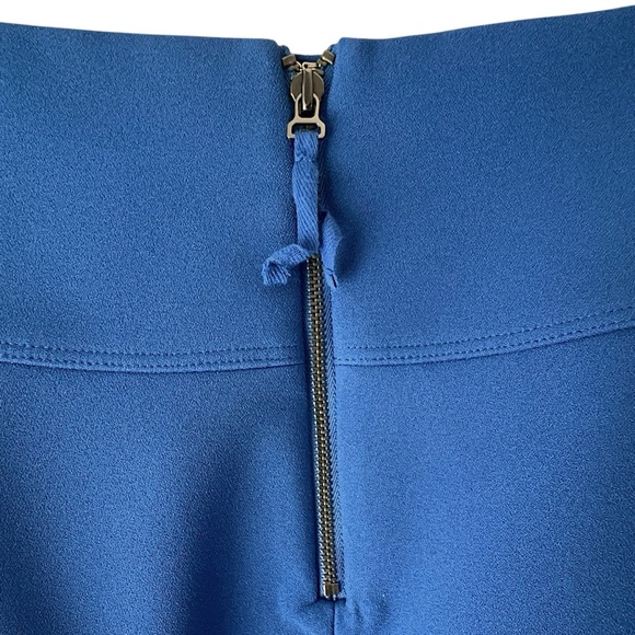 J CREW | NWOT | COBALT BLUE CROSSOVER A-LINE SKIRT FULLY LINED | SIZE: 8 - Picture 7 of 11